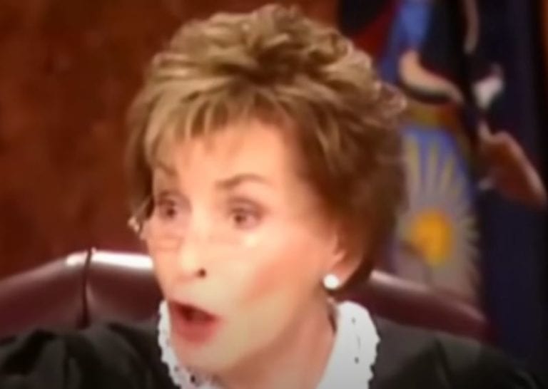 Judge Judy solves a case by letting a dog involved make the final decision