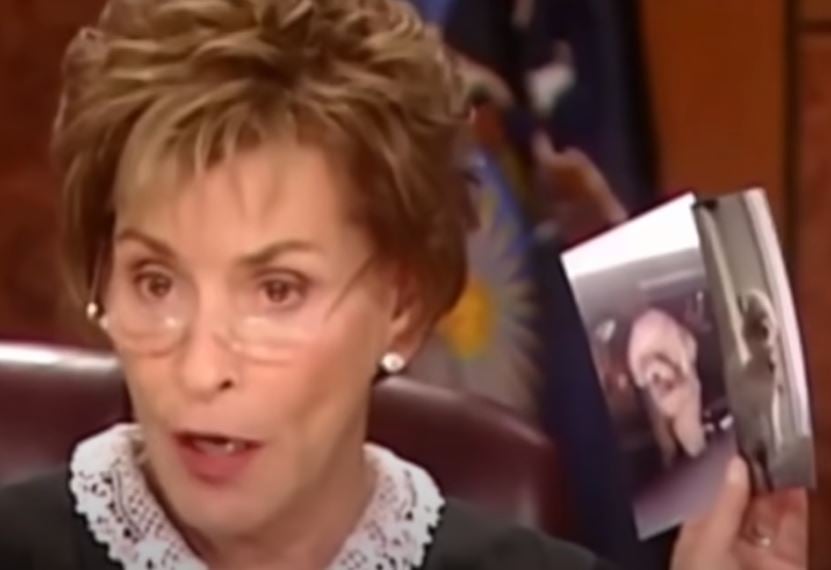 Judge Judy solves a case by letting a dog involved make the final decision